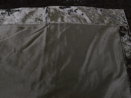 Large Thick Velvet Curtains Stunning Flocking 580x270cm+Hook Pinch Pleat Silver Grey