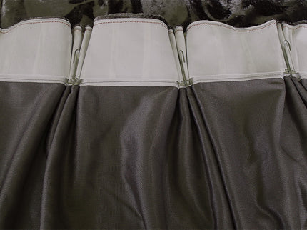 Large Thick Velvet Curtains Stunning Flocking 580x270cm+Hook Pinch Pleat Silver Grey