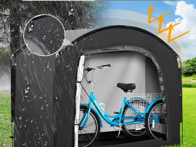 4-Bike Waterproof Outdoor Storage Tent Cover