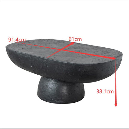 BLACK IS BACK CEMENT COFFEE TABLE