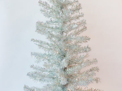 TINSEL CHRISTMAS TREE SILVER 4FT - X3453 (Box of 1pc)