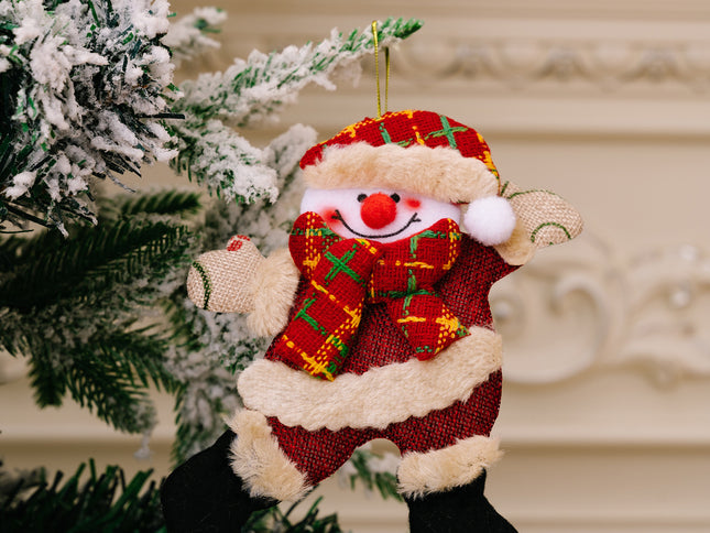 12pcs Dancing pendant snowman for Christmas tree