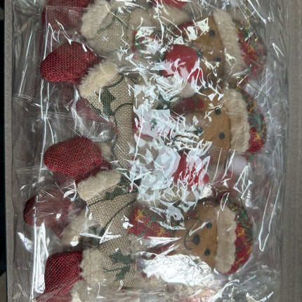 12pcs Dancing pendant bear for Christmas tree