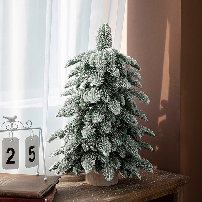 55cm Frosted Mini Christmas Tree ‚Äì Snow-Covered Indoor Holiday Decoration
