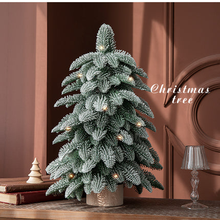55cm Frosted Mini Christmas Tree ‚Äì Snow-Covered Indoor Holiday Decoration
