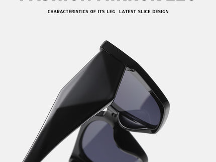 Bold Oversized Black Frame Sunglasses | UV400 Designer Fashion Shades