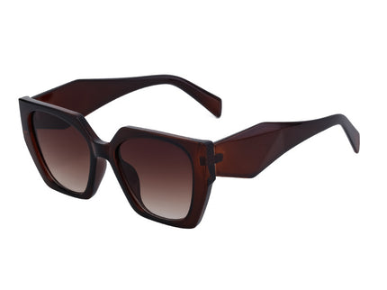 Bold Oversized Brown Frame Sunglasses | UV400 Designer Fashion Shades