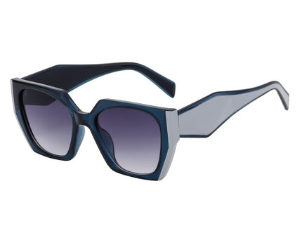 Bold Oversized Blue Frame Sunglasses | UV400 Designer Fashion Shades