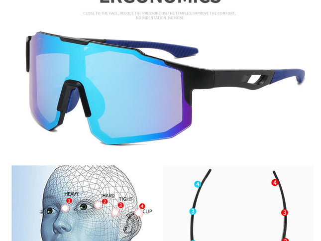 New sports sunglasses men's and women's cycling sunglasses dazzling sunglasses