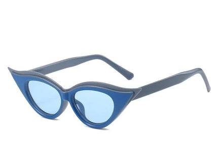 Retro Cat-Eye Sunglasses - Stylish Blue Vintage Frames for Women