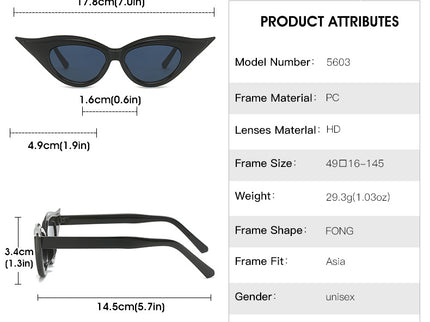 Retro Cat-Eye Sunglasses - Stylish Leopard Vintage Frames for Women