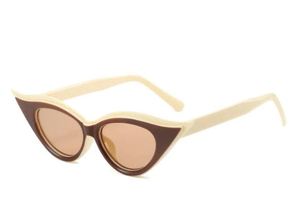 Retro Cat-Eye Sunglasses - Stylish Apricot Vintage Frames for Women