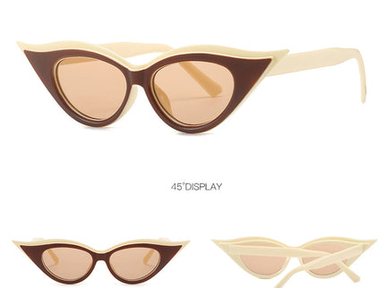 Retro Cat-Eye Sunglasses - Stylish Apricot Vintage Frames for Women