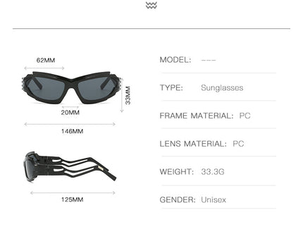 Futuristic Sports Wrap Man Sunglasses - Bold Blue Frames with UV Protection