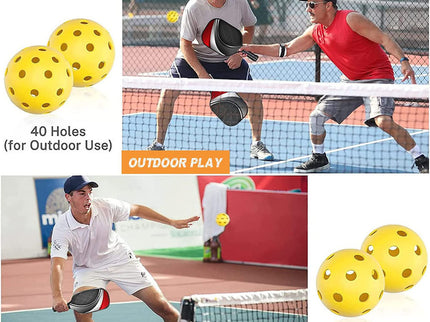 Vintage Fiberglass Pickleball Paddle Set - Vibrant Design for Enhanced Gameplay