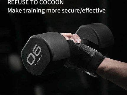 L Black Fingerless Sports Gloves - Non-Slip Silicone Palm Pads for Cycling, Weightlifting, and Fitness Training