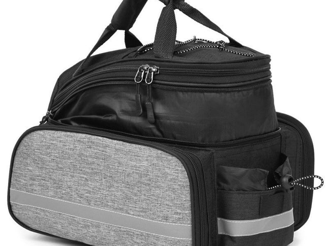 Insulated Bike Rear Rack Bag - Waterproof Storage Bag with Soft PE Padding for Cycling