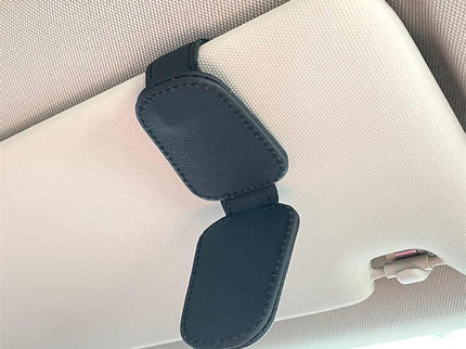 2pcs Pink Car Sun Visor Glasses Holder - Universal Sunglasses Clip for Secure Storage