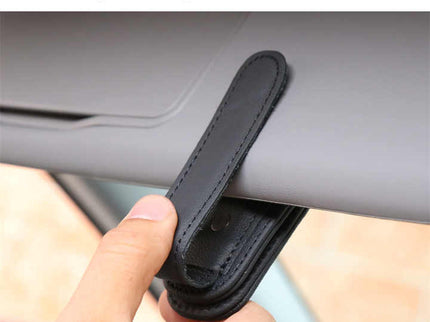 2pcs Pink Car Sun Visor Glasses Holder - Universal Sunglasses Clip for Secure Storage
