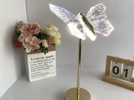 Butterfly LED Night Light - Creative Crystal Design for Ambient Lighting