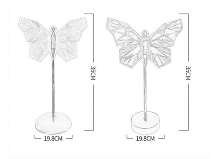 Butterfly LED Night Light - Creative Crystal Design for Ambient Lighting