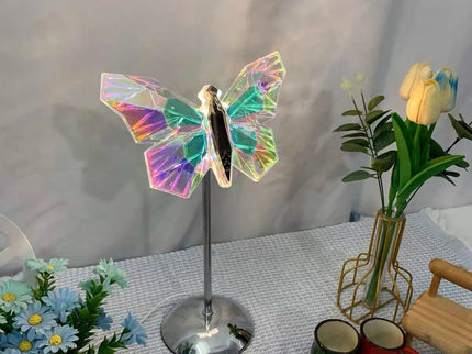 Muliticolor Butterfly LED Night Light - Creative Crystal Design for Ambient Lighting