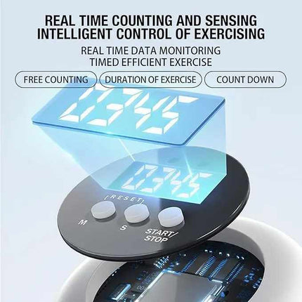 Grey 6-in-1 Multifunctional Fitness Board ‚Äö√Ñ√∂‚àö√ë‚àö‚àÇ‚Äö√†√∂‚àö√´‚Äö√†√∂¬¨¬Æ Ab Wheel, Automatic Rebound, Fat Burning and Core Strengthening Home Workout Equipment