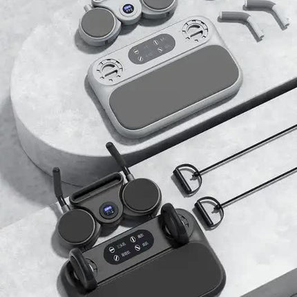 Grey 6-in-1 Multifunctional Fitness Board ‚Äö√Ñ√∂‚àö√ë‚àö‚àÇ‚Äö√†√∂‚àö√´‚Äö√†√∂¬¨¬Æ Ab Wheel, Automatic Rebound, Fat Burning and Core Strengthening Home Workout Equipment