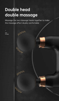 Black Dual-Head Mini Massage Gun ‚Äö√Ñ√∂‚àö√ë‚àö‚àÇ‚Äö√†√∂‚àö√´‚Äö√†√∂‚Äö√†√á‚Äö√Ñ√∂‚àö‚Ä†‚àö‚àÇ‚Äö√†√∂‚àö¬¥‚Äö√Ñ√∂‚àö‚Ä†‚àö‚àÇ¬¨¬®¬¨√Ü Portable Professional Muscle Relaxation Device with 5-Speed Adjustment for Deep Tissue Recovery and Pain Relief