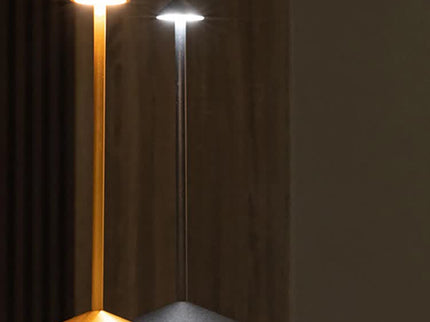 White Modern Minimalist Aluminum LED Mushroom Night Light - Creative Bedside Atmosphere Lamp for Dining Room and Bedroom