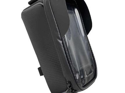 Waterproof Bicycle Phone Frame Bag with Sun Visor, TPU Touchscreen, and Storage Pockets for Road and Mountain Bikes