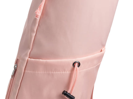 Pink Durable Yoga Mat Carry Bag - Multi-Functional Fitness Backpack with Wet Pocket(Mugs are filming props, not included)