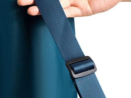 Dark Blue Durable Yoga Mat Carry Bag - Multi-Functional Fitness Backpack with Wet Pocket(Mugs are filming props, not included)