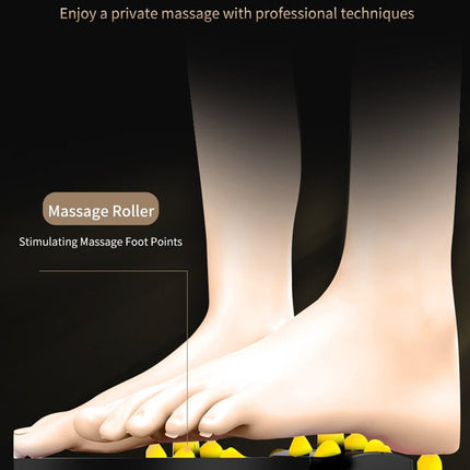 Luxury Automatic Foot Massager - Black Shiatsu Foot and Calf Massager with Adjustable Intensity, Air Compression, and Digital Display