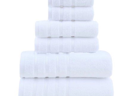 White Luxury Cotton Towel Set - 36-Piece Ultra-Soft Bath, Hand, and Washcloth Set