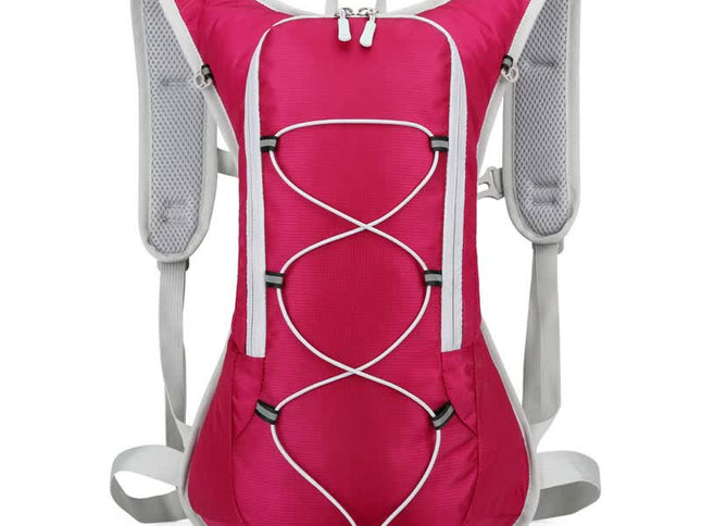 Rose Red Outdoor Sports Hydration Backpack for Running, Hiking, and Cycling - Lightweight and Waterproof
