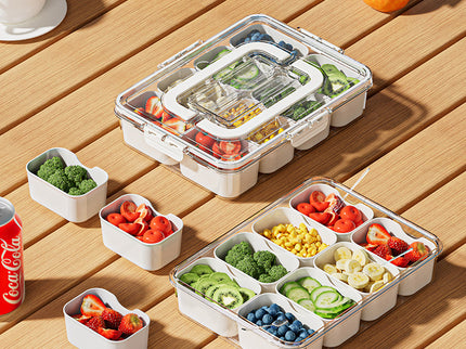 Fresh-Keeping Storage Box - Transparent Food Storage Container with Secure Lid for Kitchen Organization, Salad Crisper