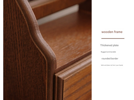 Love Shaped Mirror Cordate Wooden Tabletop Vanity Mirror, Elegant Design