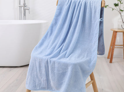 Striped Model Grey Luxury White Bath Towel and Hand Towel Set - Ultra Soft and Absorbent