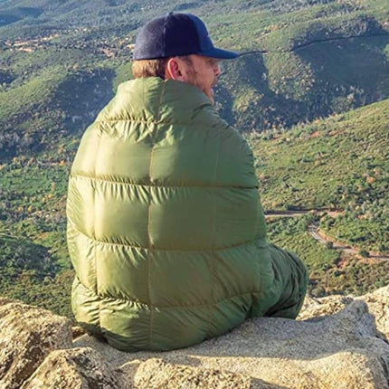 Black Compact Lightweight Quilted Blanket - Soft, Warm, and Portable for Outdoor Adventures