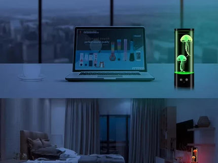 LED Jellyfish Lamp - Creative Night Light for Bedroom and Children's Room