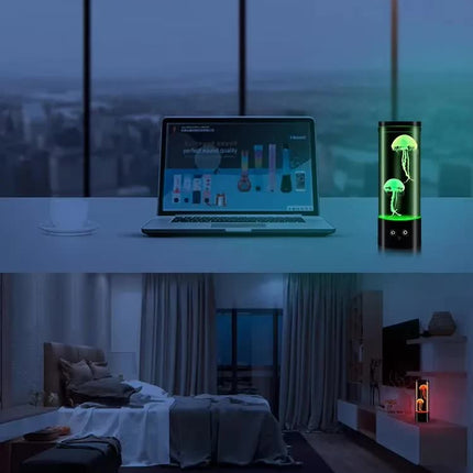 LED Jellyfish Lamp - Creative Night Light for Bedroom and Children's Room