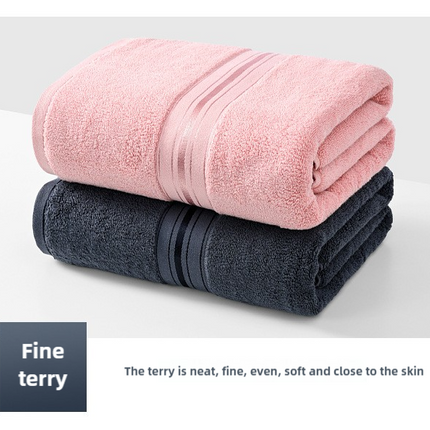 Pink Luxury Cotton Towel Set(Towel + Bath Towel) - Quick Dry, Extra Thick & Absorbent, Perfect for Bath & Beach