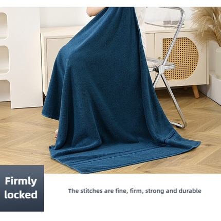 Dark Grey Luxury Cotton Towel Set(Towel + Bath Towel) - Quick Dry, Extra Thick & Absorbent, Perfect for Bath & Beach