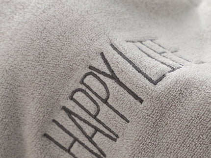 Light Gray Soft Cotton Bath Towel - 70x140cm, Quick Dry, Super Absorbent