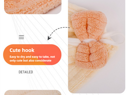 Off White Soft Coral Fleece Towel and Bath Towel Gift Set - 5-Piece Luxurious Absorbent Set