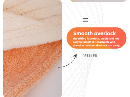 Off White Soft Coral Fleece Towel and Bath Towel Gift Set - 5-Piece Luxurious Absorbent Set