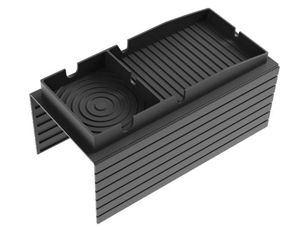 Black Multi-Function Sofa Cup Holder Tray, Silicone Drink Organizer, Adjustable and Easy-to-Clean Sofa Armrest Storage Box for Drinks, Snacks, and Gadgets