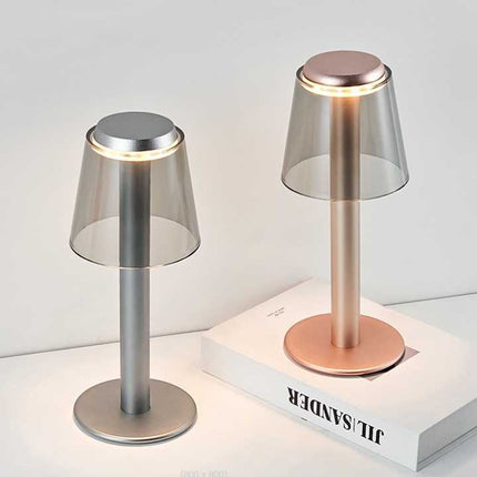 Gold Stylish Transparent Desk Lamp with Touch Control, LED, Type-C Charging ‚Äö√Ñ√∂‚àö√ë‚àö‚àÇ‚Äö√†√∂‚àö√´‚Äö√†√∂¬¨¬Æ Simple and Modern Design
