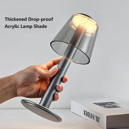 Gold Stylish Transparent Desk Lamp with Touch Control, LED, Type-C Charging ‚Äö√Ñ√∂‚àö√ë‚àö‚àÇ‚Äö√†√∂‚àö√´‚Äö√†√∂¬¨¬Æ Simple and Modern Design